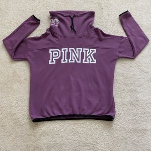 VS Pink Purple Cowl Neck Sweatshirt